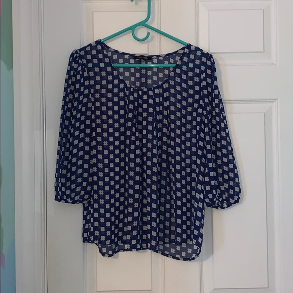 Flowy blue shirt